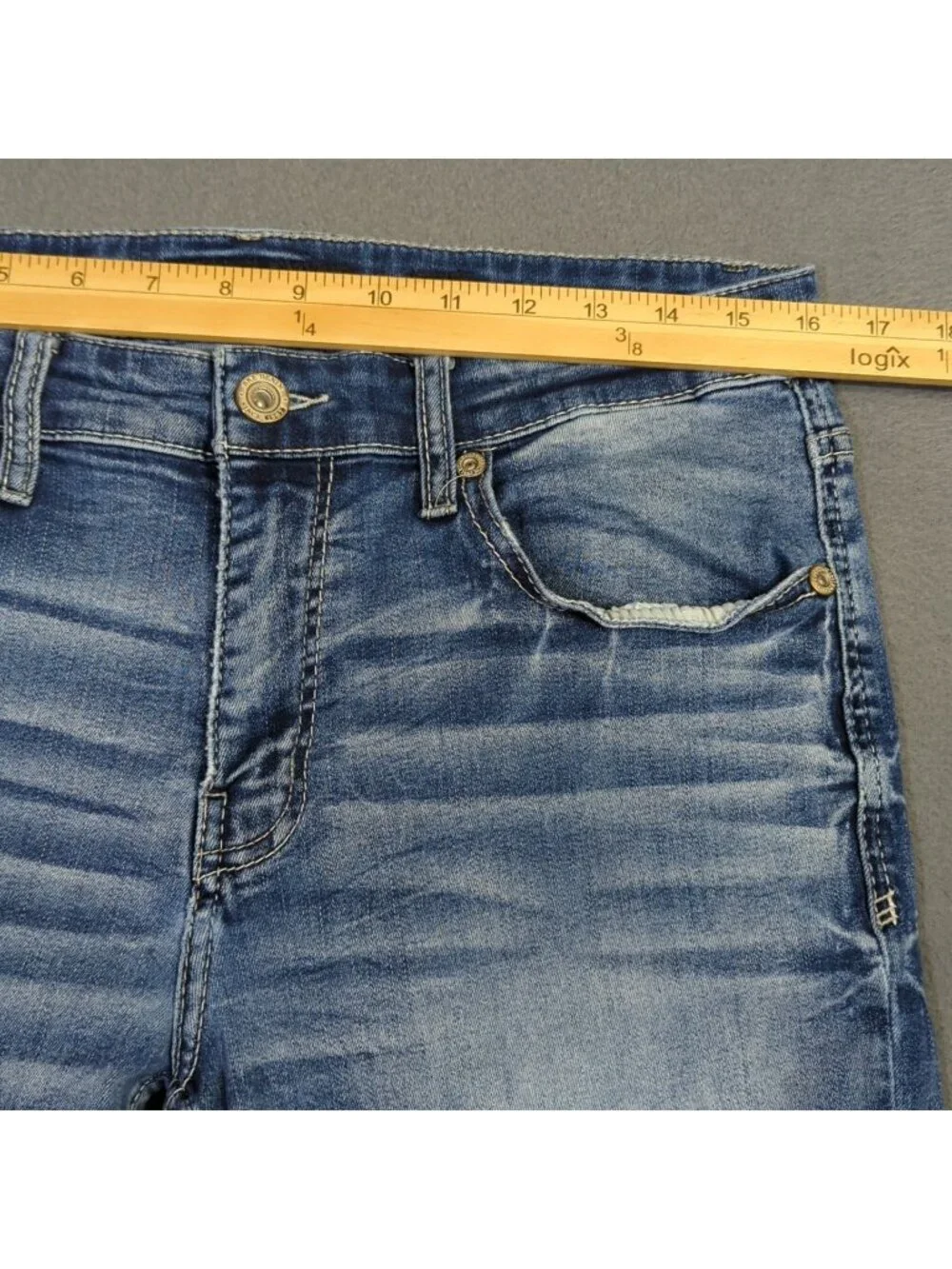 BKE Jeans Men's 34x34 Fits 32x33 Blue Jake Boot Stretch Denim